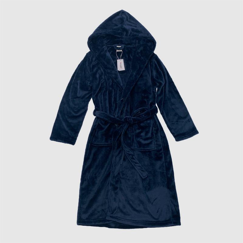 Women's Polyester Hooded Nightgown Homewear Hotel Couple Bathrobe