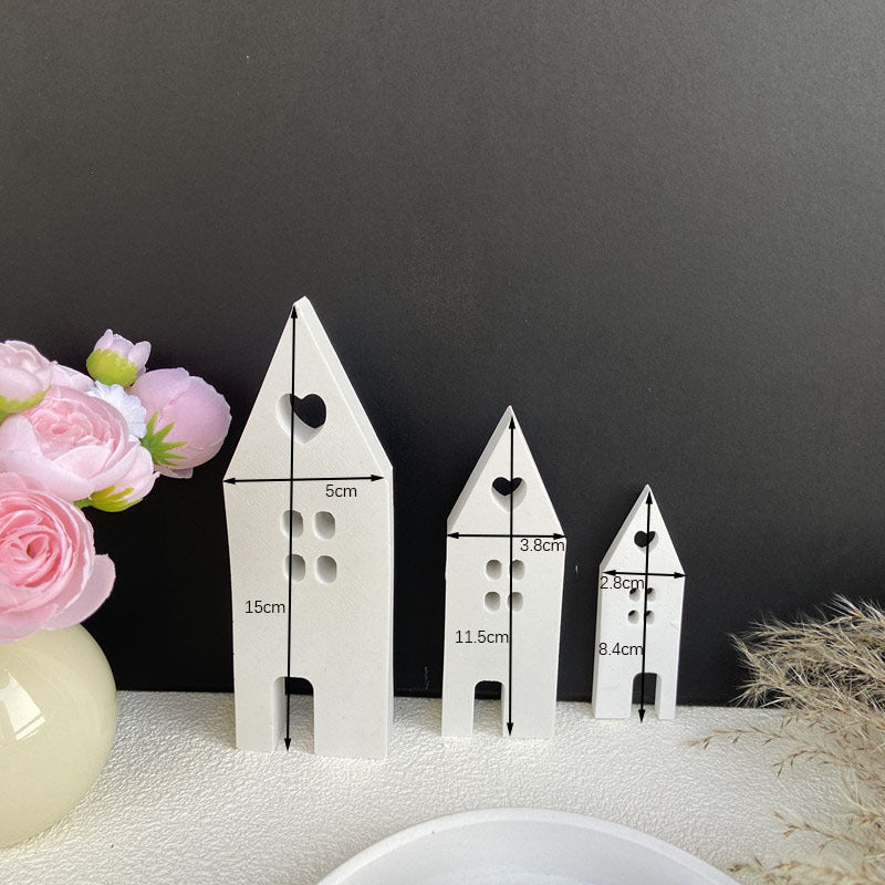 Heart-Shaped Silicone Mold Lighthouse House