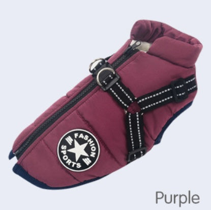 Warm Pet Vest In Autumn And Winter Reflective And Thickened