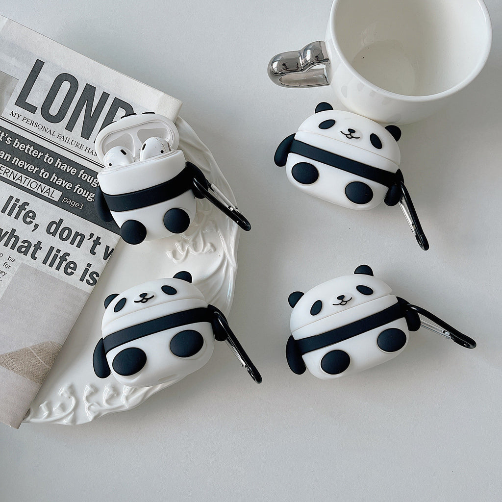 Cartoon Panda Bluetooth Headset Protective Cover