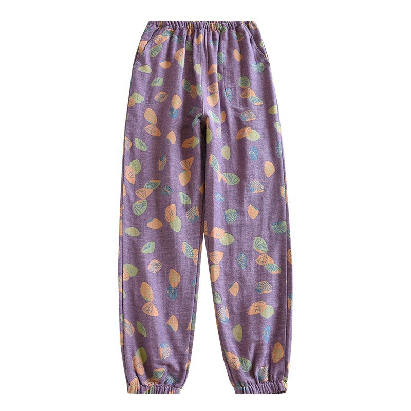 Women's Fashion Cotton Loose Anti-mosquito Home Pants