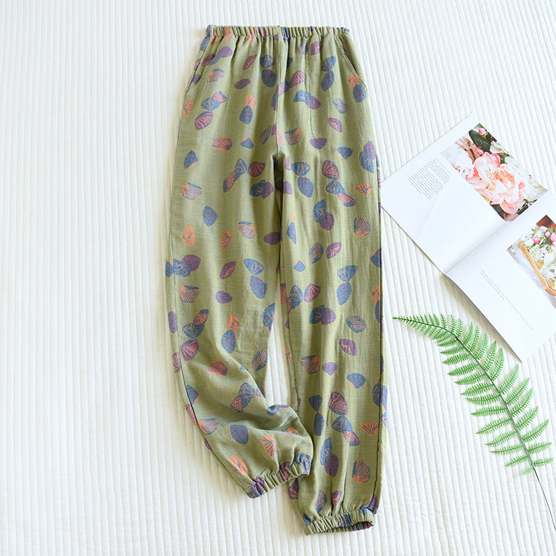 Women's Fashion Cotton Loose Anti-mosquito Home Pants