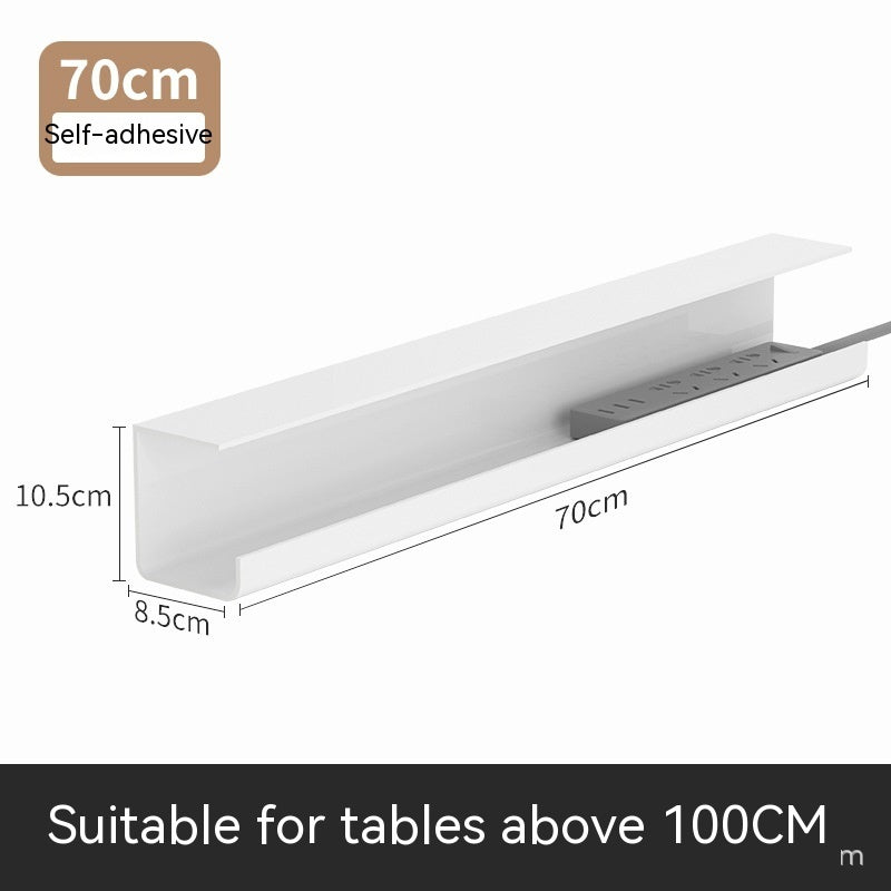 Cable Management Rack Punch-free Storage Box Computer Desk Bottom Wire Fixed Power Strip