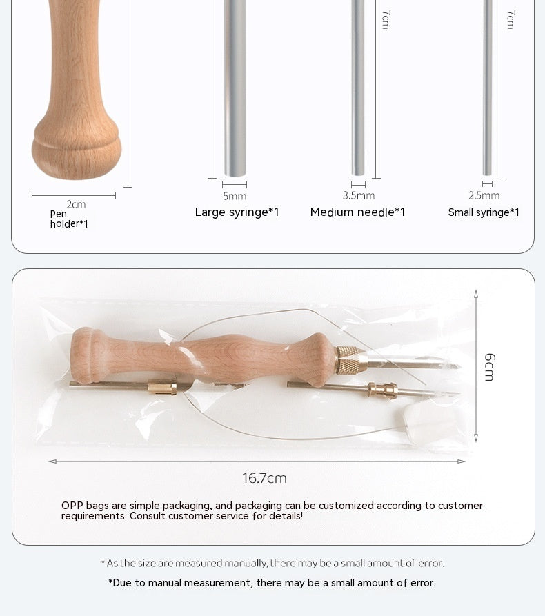 Russian Wool Thick Solid Wood Multi-needle Diy Knitting Tool Poke Needle