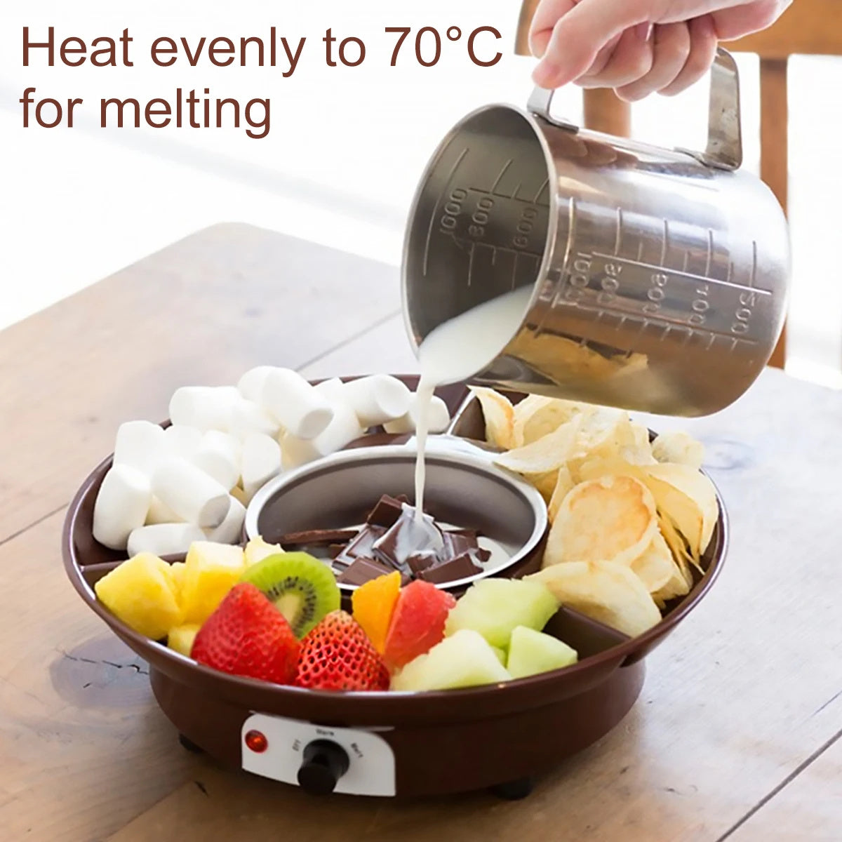 Chocolate Hot Pot Stove Suit Household Melting Pot Automatic Heating Constant Temperature