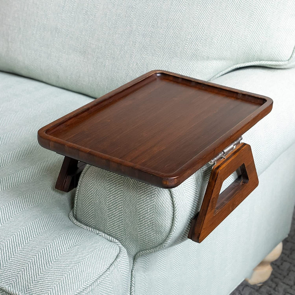 Simple Solid Color Creative Wooden Sofa Tray