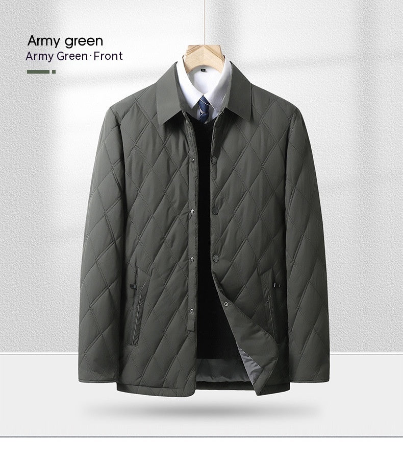 Middle-aged And Elderly Padded Jacket Warm Business Cotton-padded Casual Coat