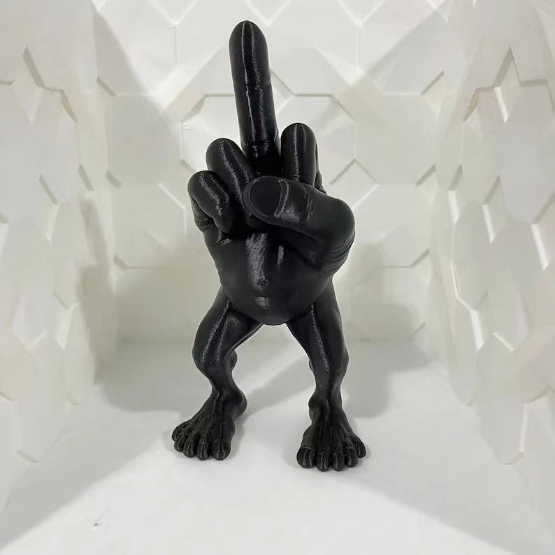 Creative Funny Middle Finger Mannequin Leg Resin
