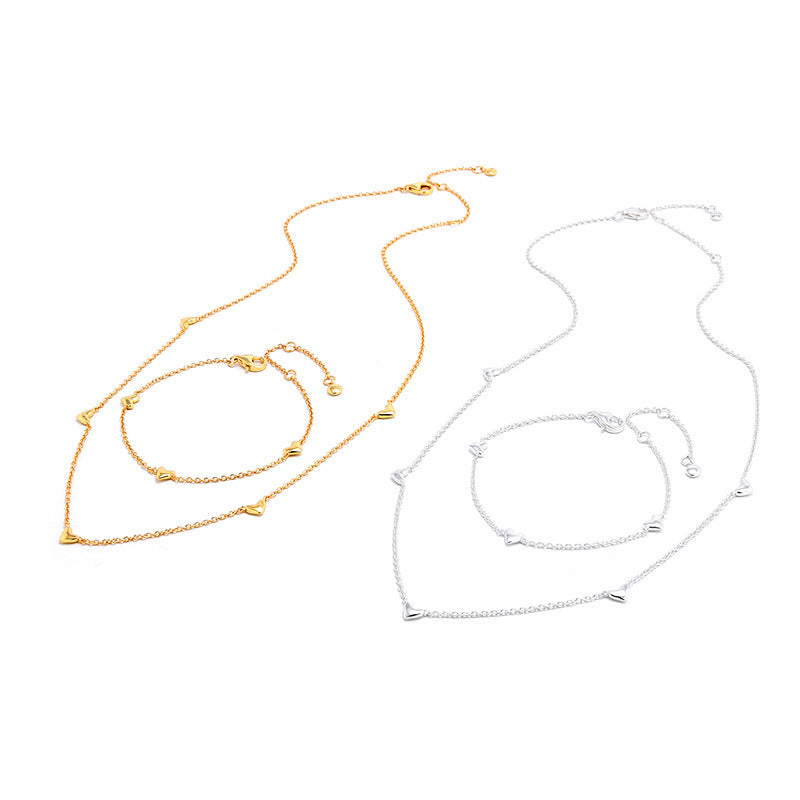 S925 Silver Plated Monica Small Wish Necklace