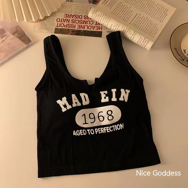 Printed V-neck Sneaky Design Women's Tube Top