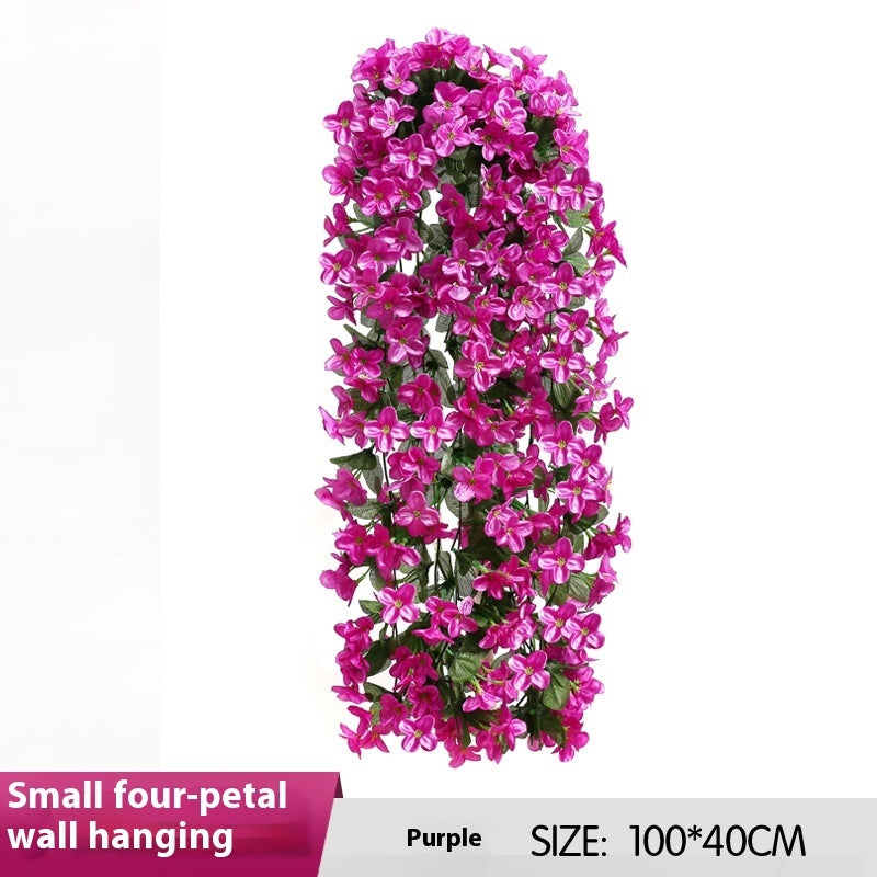 Simulation Four-petal Flower Bundle Wall Decorative Hanging