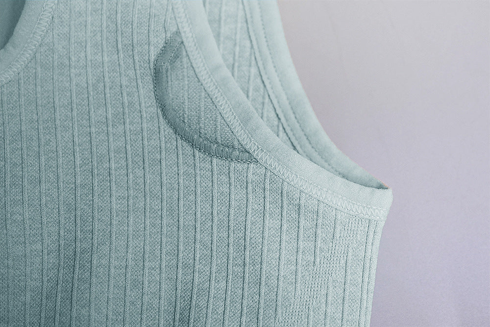 Women's seamless vest fitness pants