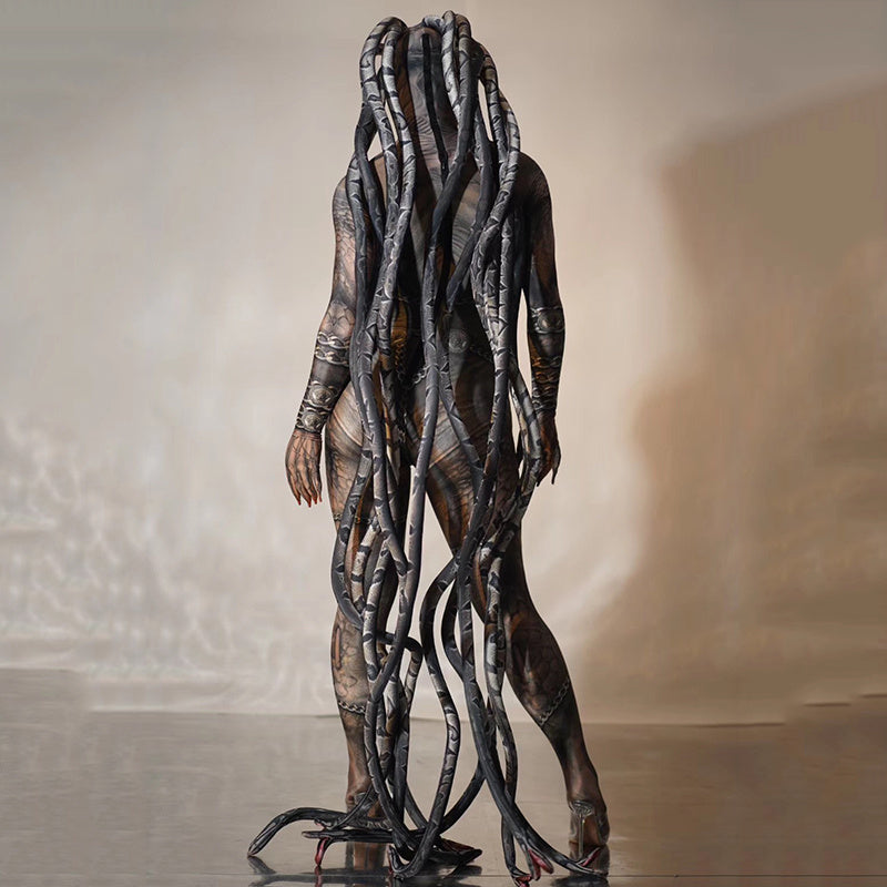 Medusa Transparent Meat Snake One-piece Costume