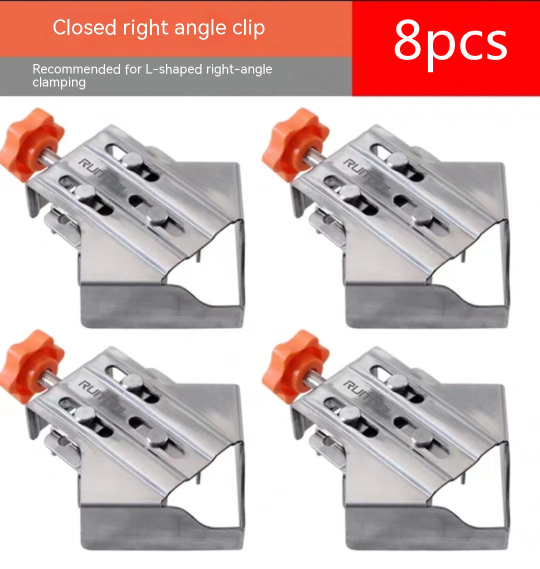 Stainless Steel Woodworking Right Angle Clip Photo Frame And Picture Frame Quick Fixing Clip