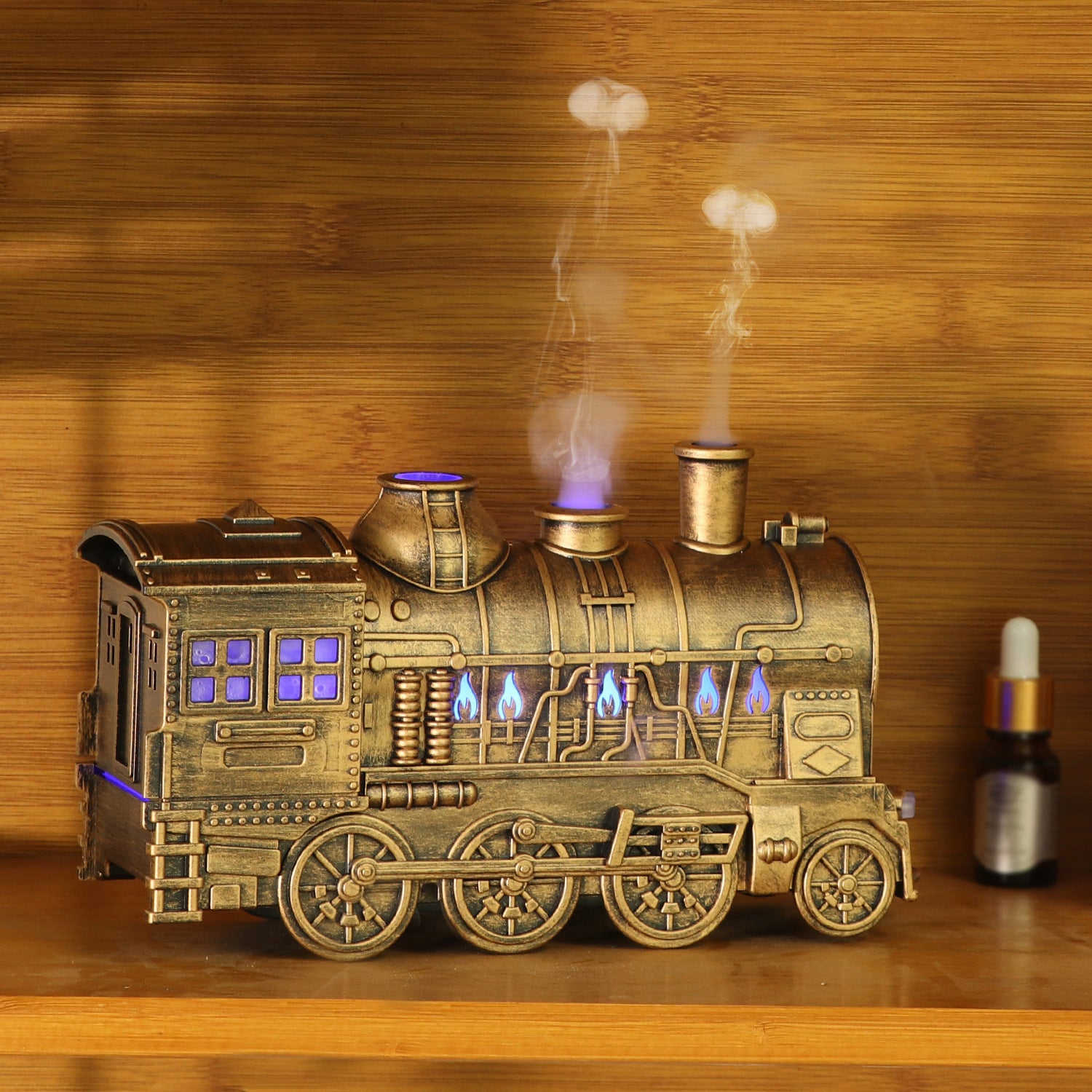Home Retro Creative All-match Spray Spit Circle Small Train