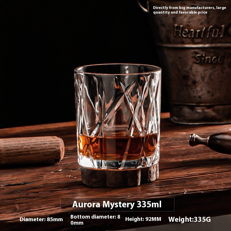 Whiskey Shot  Crystal Beer Glass Whiskey Glass Thickened Wine Glass Gift Set Wholesale