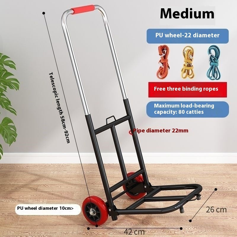 Hand Buggy Foldable And Portable Luggage Shopping Shopping Shopping Shopping Load