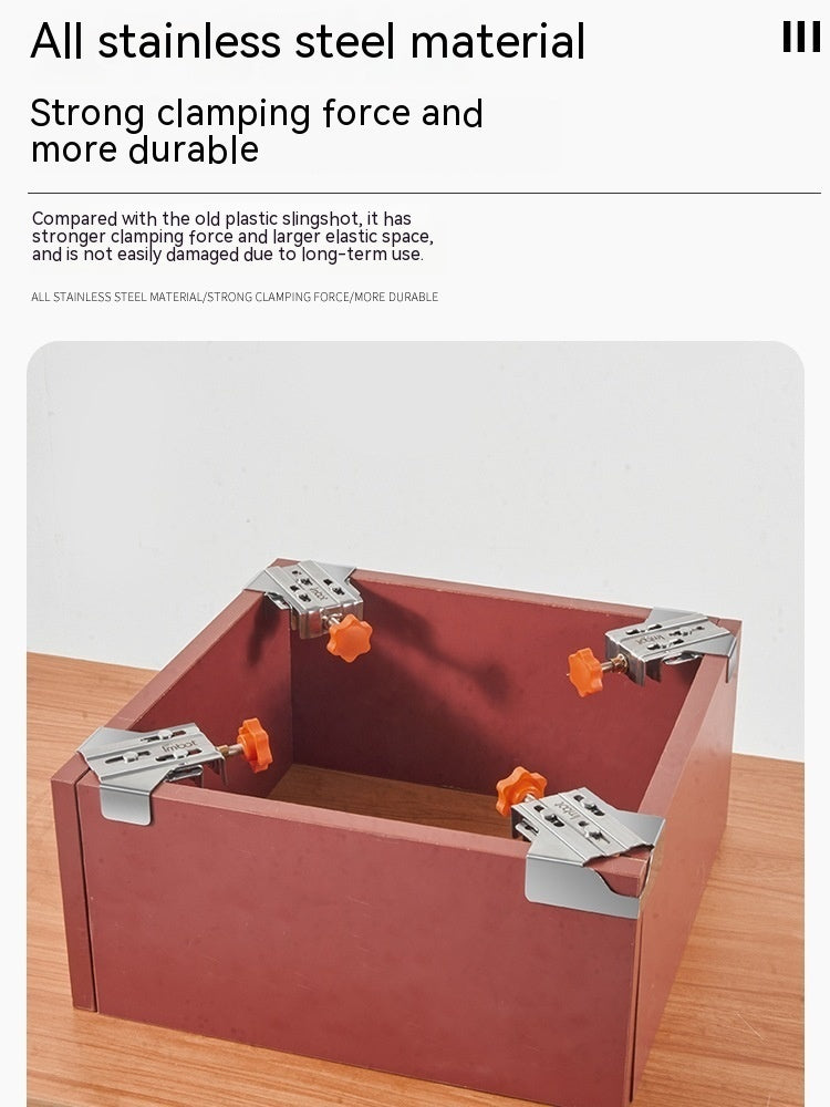 Stainless Steel Woodworking Right Angle Clip Photo Frame And Picture Frame Quick Fixing Clip