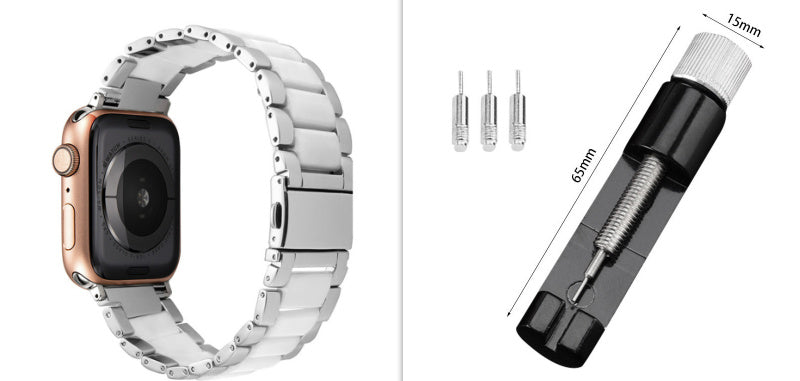 Resin Strap Stainless Steel Three Bead Replacement