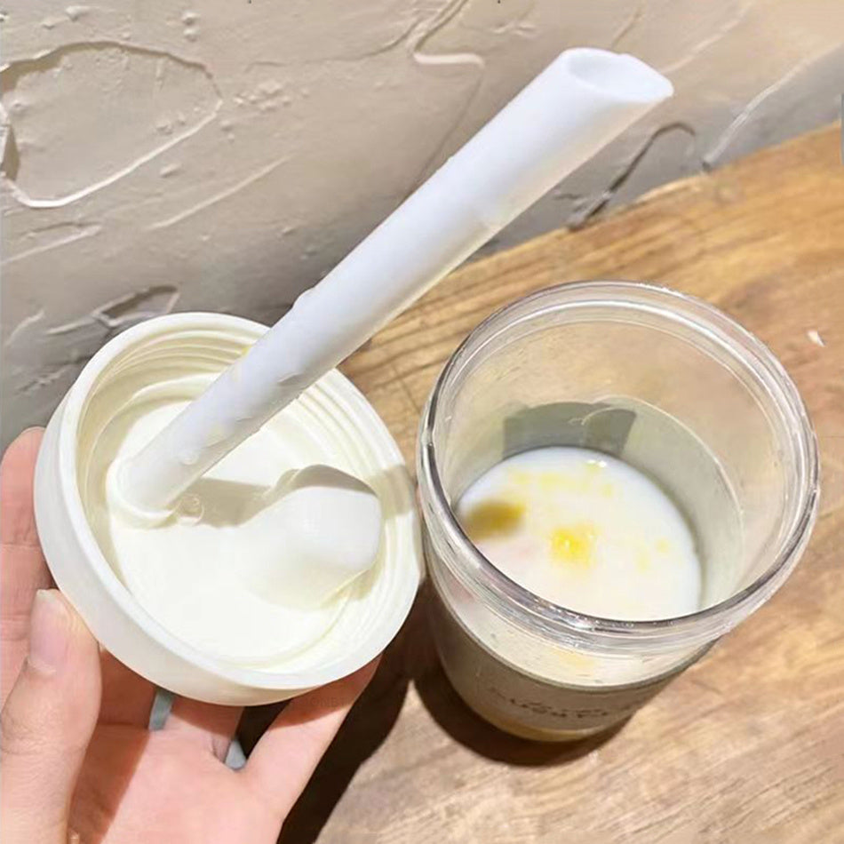 Milk Tea Cup With Straw For Women Simple And Portable