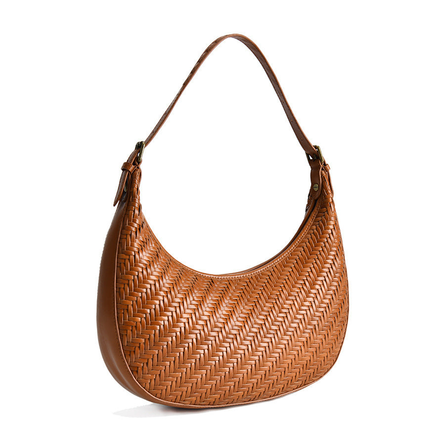 First Layer Cowhide Retro Underarm Bag