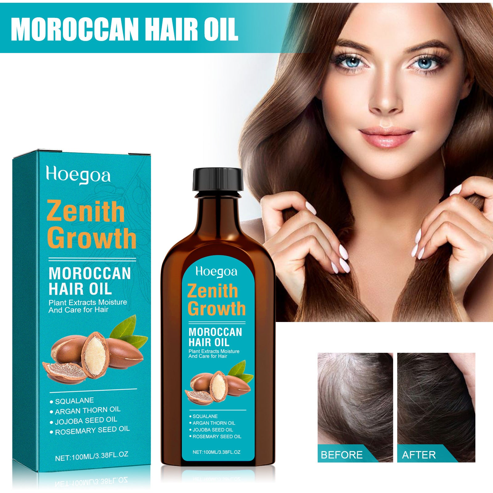 Morocco Hair Care Essential Oil Smooth Manic Dry And Dense Hair