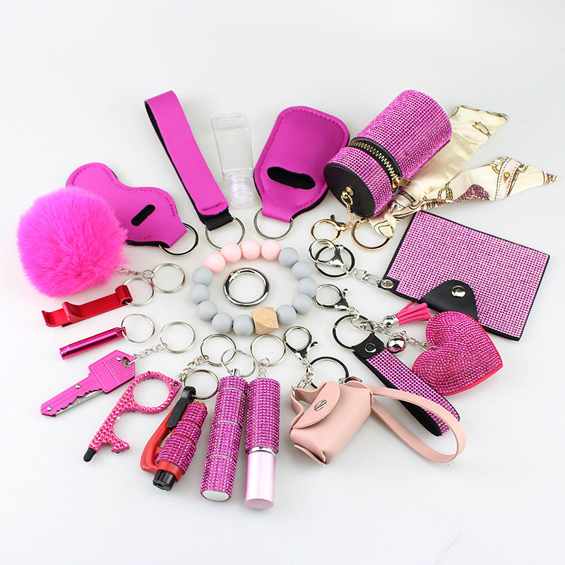Multifunctional Hanging Bag 19-piece Set Key Chain