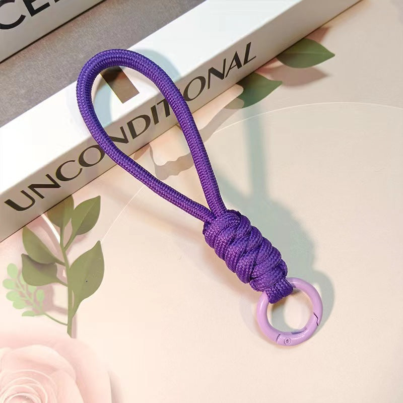 Color Matching Knotted Mobile Phone Lanyard Creative Weaving