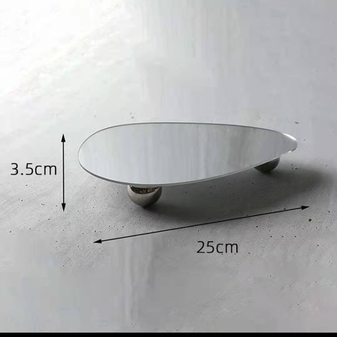 Irregular Mirror Acrylic Jewelry Tray Ornaments