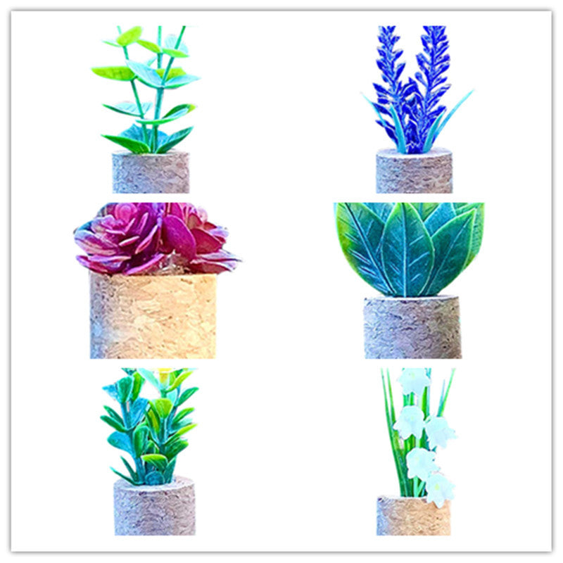 Creative Succulent Cactus Potted Decorative Ornaments