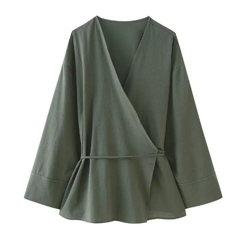 Casual Loose Tied Pajamas Trousers Suit