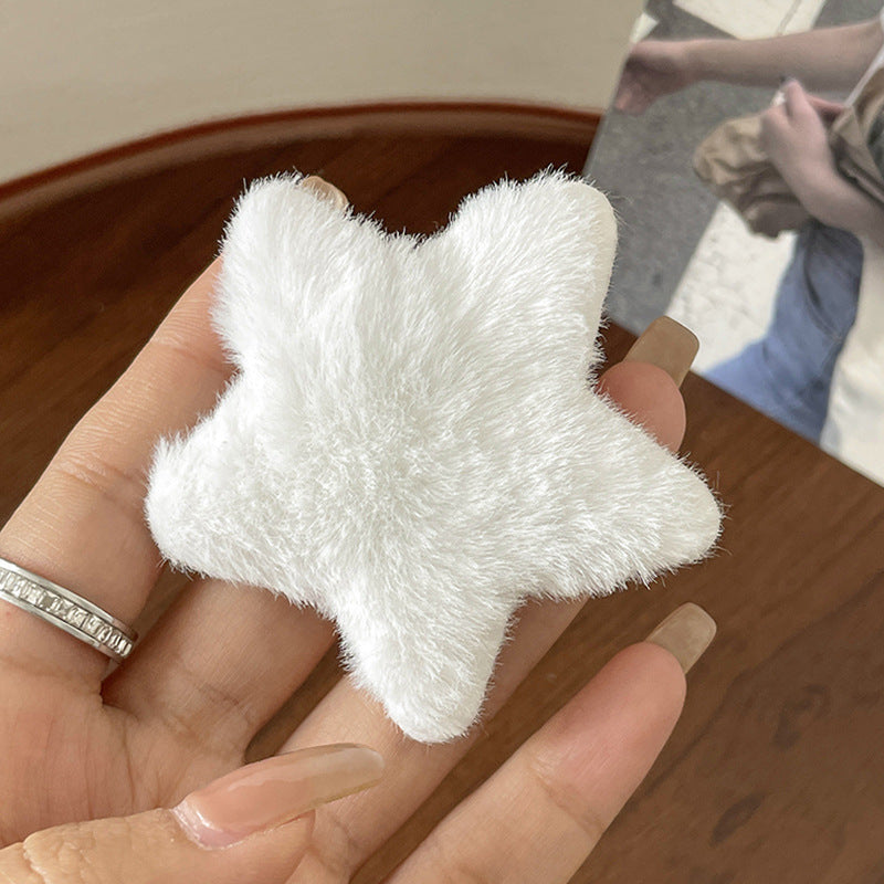 Barrettes Eight-character Bangs Side Plush XINGX