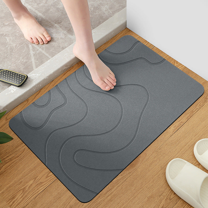 Diatom Mud Absorbent Pad Bathroom Mats Non-slip