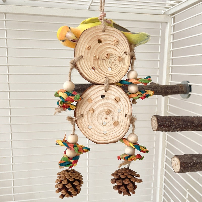 Bird Toys Tear And Relax Pineapple Decorative Pendant