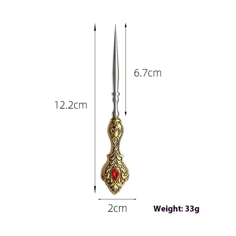 Retro Diamonds Thimble Awl Syringe