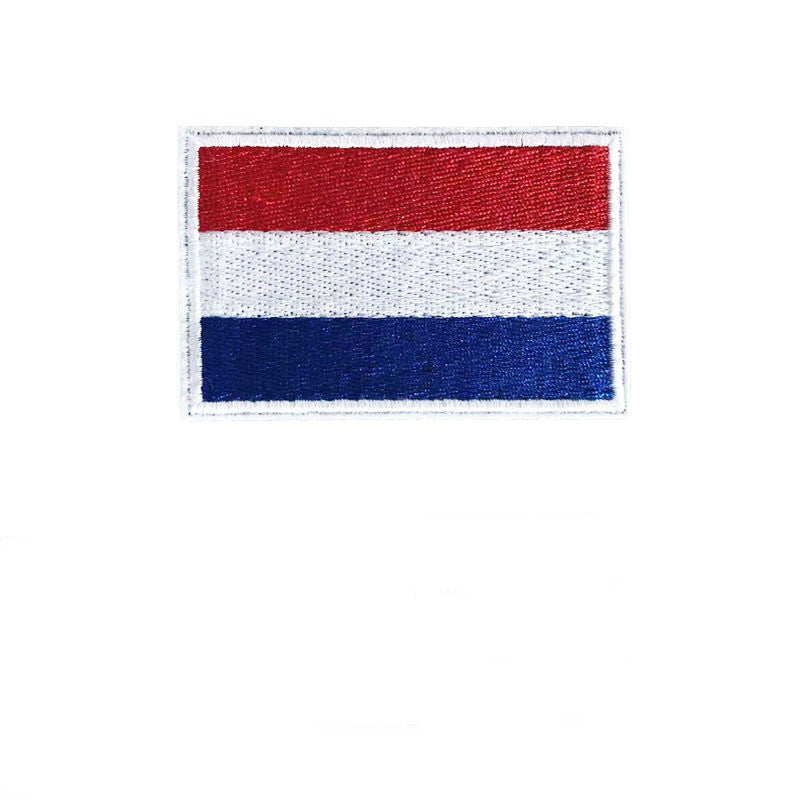 Embroidered National Flag Armband Hat Patch