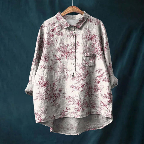Printed Fashion Versatile Collar Shirt