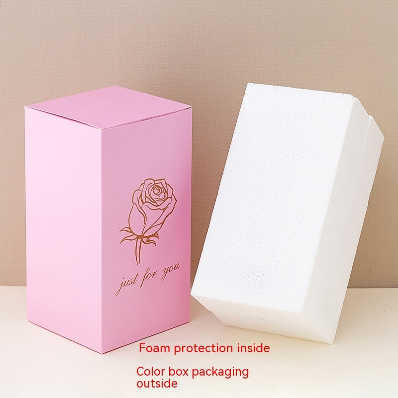 Preserved Flower Glass Cover Glowing Night Lights Ornaments