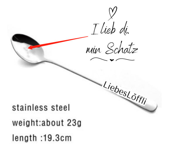 Stainless Steel Spoon You Are My Sunshine Couple Family Tableware