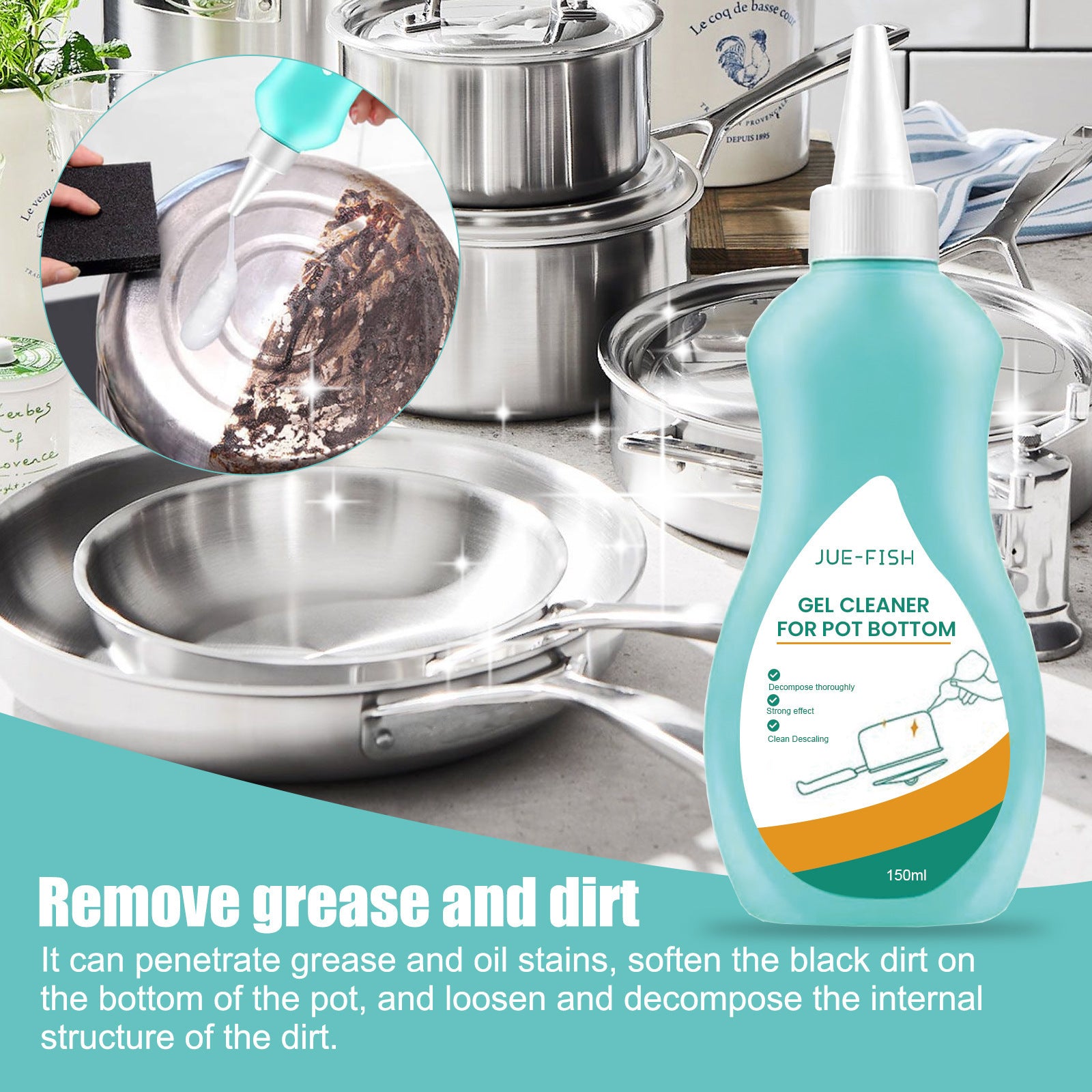Kitchen Range Hood Pot Cleaning Cleaner