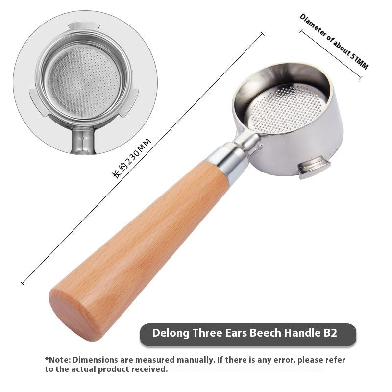 51mm Coffee Machine Handle Modified Solid Wood Handle