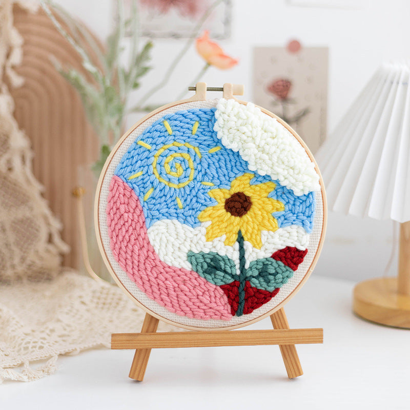 Handmade DIY Russian Wool Poke Embroidery Material Package