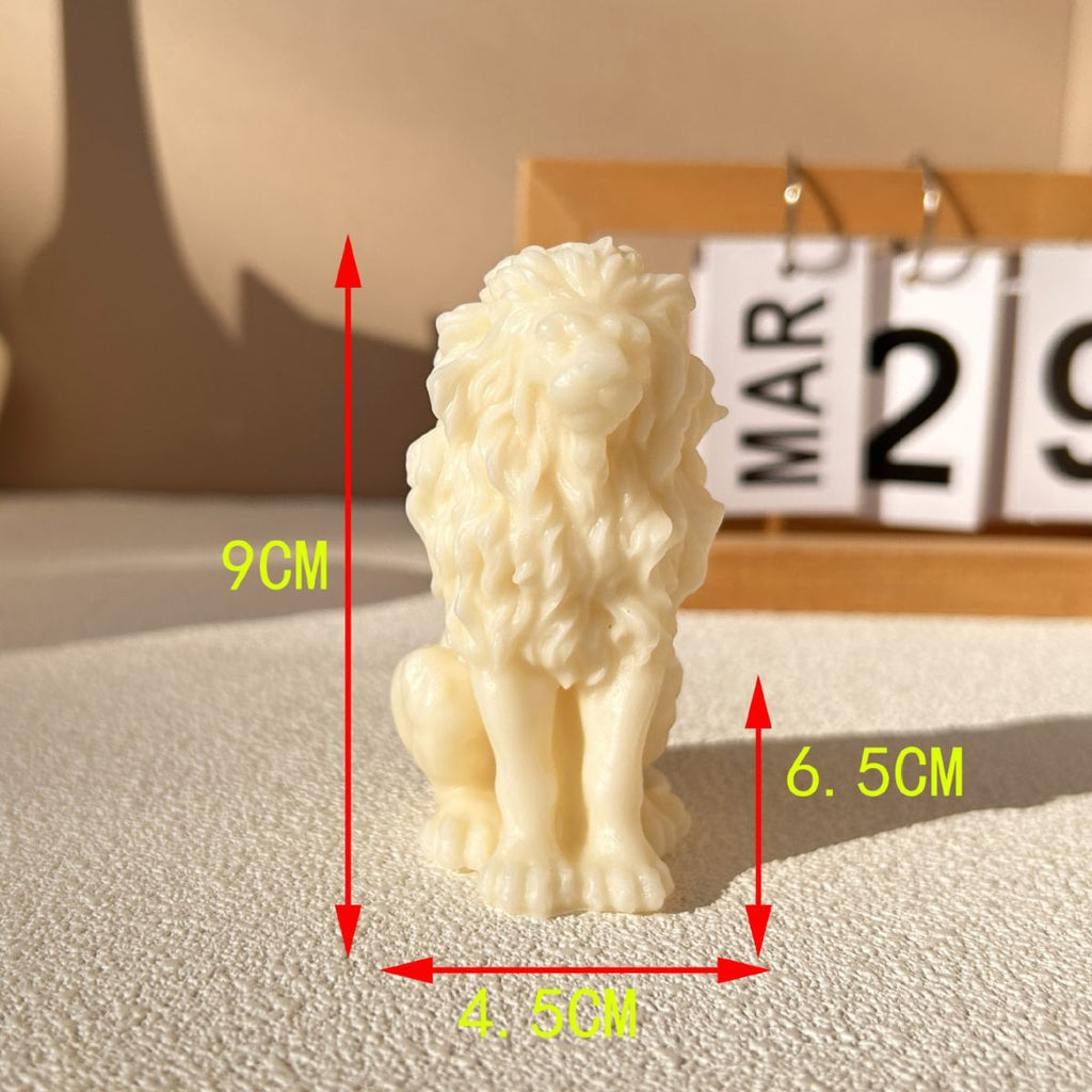 Sitting Lion Candle Silicone Mold
