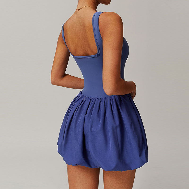 Women's Anti-walking Running Fitness Fake Two Pieces Sports Dress