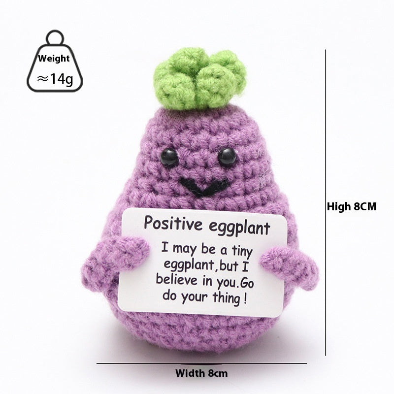 Wool Crocheted Positive Energy Potato Facial Expression Package Wool Fruit
