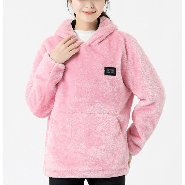 Men's And Women's Fashion Smart Heating Cotton-padded Coat Warm Jacket