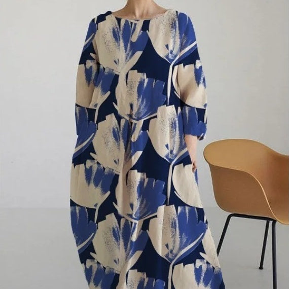 Women's 3D Printed Cotton-like Casual Fashion Dress