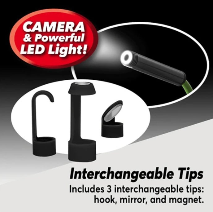 Endoscope Camera 2.4 Inch LCD Screen 1.2M Gooseneck Cable In