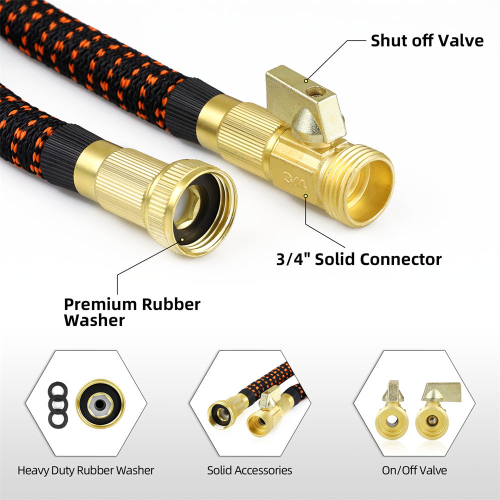 Household Polyester Silk Cloth Set Copper Joint Expansion Hose Set