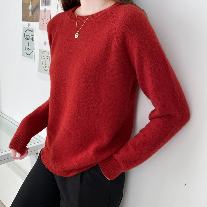 Women's Fashion Simple Knitting Bottoming Shirt